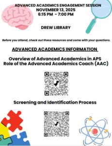 Advanced Academics Parent Night Flyer Eng and SPan