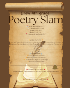4th grade poetry slam info flyer