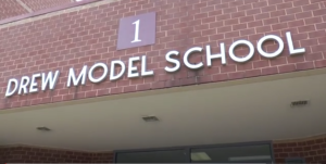 Drew Model School sign