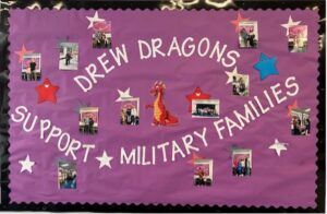 Picture of Drew Elem. military bulletin board