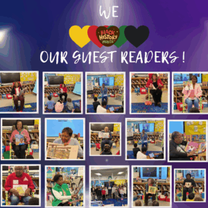 Black History Month guest readers in the library
