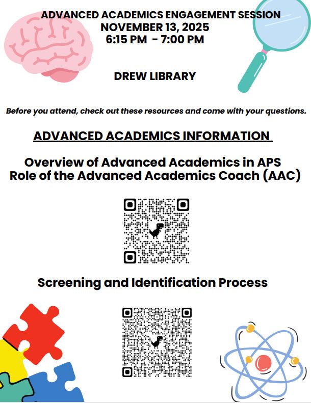 AACNightEng Advanced Academics Parent Night Flyer Eng and SPan